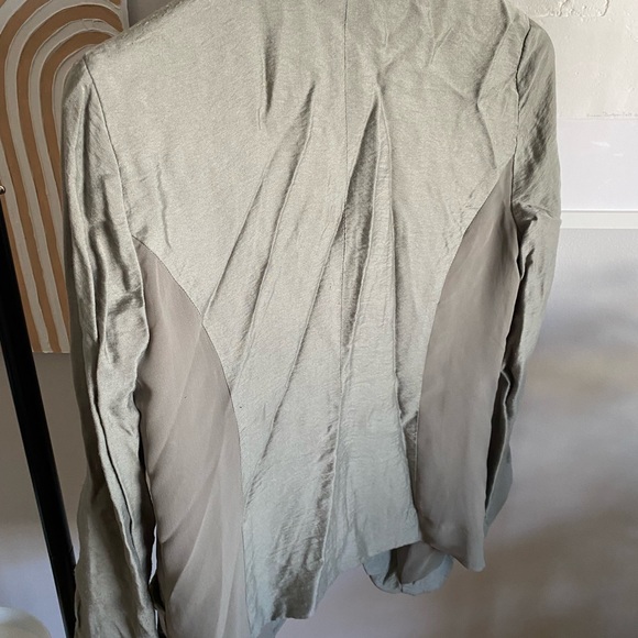 Silence and Noise size 7 casual soft Sage blazer - Picture 2 of 4